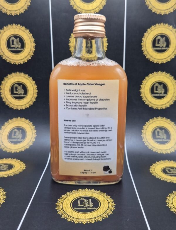 Apple Cider Vinegar (with the mother) - 200ml - Image 2